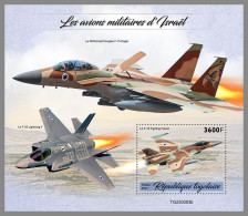 TOGO 2023 MNH Israel Military Aircraft Kampfflugzeuge S/S – OFFICIAL ISSUE – DHQ2418 - Aerei