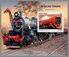 SIERRA LEONE 2023 MNH African Trains Afrikanische Eisenbahnen S/S – OFFICIAL ISSUE – DHQ2418 - Trains