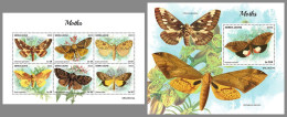 SIERRA LEONE 2023 MNH Moths Motten M/S+S/S – OFFICIAL ISSUE – DHQ2418 - Other & Unclassified