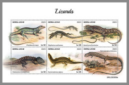 SIERRA LEONE 2023 MNH Lizards Eidechsen M/S – OFFICIAL ISSUE – DHQ2418 - Andere & Zonder Classificatie