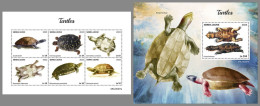 SIERRA LEONE 2023 MNH Turtles Schildkröten M/S+S/S – OFFICIAL ISSUE – DHQ2418 - Tortues