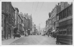 PAYS DE GALLES #MK36128 HIGH STREET SHOWING CARDIFF CASTLE - Glamorgan