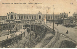 BELGIQUE #MK35428 EXPOSITION DE BRUXELLES 1910 FACADE PRINCIPALE TRAMWAY - Otros & Sin Clasificación