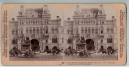 RUSSIE RUSSIA #PP1309 MOSCOW MOSCOU ENTREE CENTRALE DU GRAND BAZAR KITAI GOROD 1898 - Stereo-Photographie