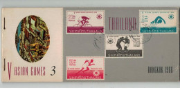 THAILANDE #FG35310 THAILAND CARNET 9 VUES VIEWS COMPLET 5TH ASIAN GAMES BANGKOK 1966 - Thaïland