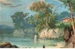 CHROMO #CL30976 CHOCOLAT D AIGUEBELLE PAYSAGE LAC MONTAGNES NATURE - Aiguebelle