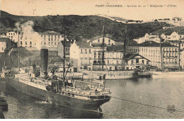 BATEAUX #MK39551 PORT VENDRES ARRIVEE DE LA MEDJERDA D ORAN - Steamers