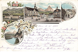 SUISSE #MK39298 GRUSS AUS SCHWYZ MULTI VUES - Other & Unclassified