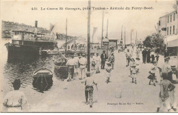 83 SAINT MANDRIER #FG40829 LE CREUX ST GEORGES PRES TOULON ARRIVEE DU FERRY BOAT - Saint-Mandrier-sur-Mer