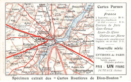 14 CAEN #AS38170 DION BOUTON CARTE ROUTIERE - Caen