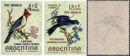 727016 MNH ARGENTINA 1964 PRO INFANCIA. AVES - Neufs