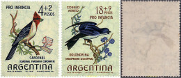 727016 MNH ARGENTINA 1964 PRO INFANCIA. AVES - Ungebraucht