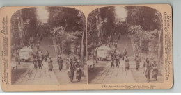 JAPON JAPAN #PP1342 OMORI GRAND TEMPLE 1896 - Stereoscopic