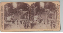 JAPON JAPAN #PP1342 OMORI GRAND TEMPLE 1896 - Stereo-Photographie