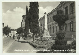 UMBERTIDE - VIA GARIBALDI - GIARDINI E MONUMENTO AI CADUTI   -  VIAGGIATA FG - Perugia