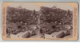 EGYPTE EGYPT #PP1330 CAIRO BAL EL WESIR CIMEITERE MUSULMAN 1897 - Stereoscopic