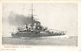 BATEAUX #MK44430 MARINA ITALIANA R N SICILIA - Warships