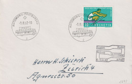 1962 Schweiz, Brief, Zum:CH 386, Mi:CH 748, Ruder-Weltmeisterschaft, Luzern, Stempel: LUZERN-ROTSEE WM.... - Storia Postale