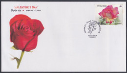 Bangladesh 2011 Private Cover Rose, Roses, Flower, Flowers - Bangladesch