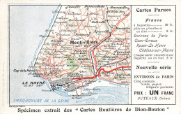 76 MONTVILLIERS #AS38560 LE HAVRE CARTES ROUTIERES DE DION BOUTON - Montivilliers