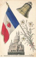 75018 PARIS #AS38547 SACRE COEUR DE MONTMARTRE DRAPEAU CLOCHE - Sacré-Coeur