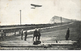 AVIATION AVIONS #MK43731 L AEROPLANE BLERIOT EN VUE DES COTES DE DOUVRES + PUBLICITE - Autres & Non Classés