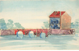 REPRESENTATION PHILATELIQUE #MK41883 TIMBRES PONT AQUEDUC ET MAISON - Timbres (représentations)