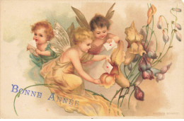 ANGES #MK41604 BONNE ANNEE TROIS ANGES ANGELOTS ENVELOPPES - Angels