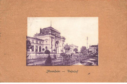 ALLEMAGNE #MK42087 MANNHEIM BAHNHOF CACHET + TIMBRE PERFORE - Mannheim