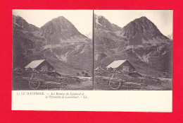 F-05-Lautaret-04PH7 Carte Stéréoscopique, Les Remises Du Lautaret Et La Pyramide De Laurichart, Cpa BE - Andere & Zonder Classificatie