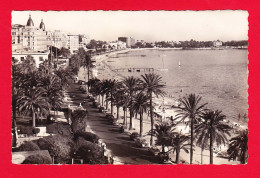 F-06-Cannes-37PJY2 Le Boulevard De La Croisette, Vieilles Voitures, Type Photo - Cannes