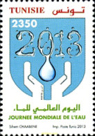 305747 MNH TUNEZ 2013 DIA MUNDIAL DEL AGUA - Tunisie (1956-...)