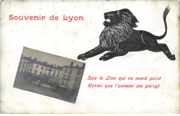 69 LYON #MK42773 SOUVENIR DE LYON CARTE SYSTEME PHOTO LION - Lyon 1
