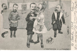 POLITIQUE #MK43681 L INVITATION A LA VALSE SATIRE RUSSIE ITALIE ANGLETERRE FRANCE ALLIANCE - Satirical