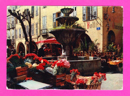 F-06-Grasse-08P6 La Place Aux Aires, Le Marché Au Fleurs, La Fontaine - Grasse