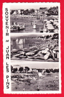 F-06-Juan Les Pins-07P26 Souvenir De Juan Les Pins, La Plage, Le Port, Type Photo, BE - Juan-les-Pins