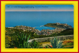 F-06-La Turbie-02PH5 La Turbie, Monaco Et Monte Carlo, Vue Prise Du Rond Point, Cpa Colorisée BE - La Turbie