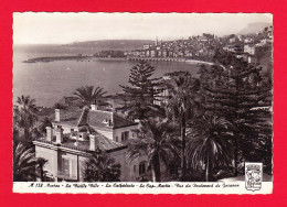 F-06-Menton-09PJY La Vieille Ville, La Cathédrale, Le Cap Martin Vue Du Boulevard De Garavan, Type Photo - Menton