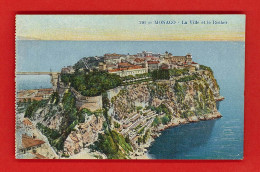 F-06-Monaco-07PH   Vue Sur La Ville Et Le Rocher, Cpa Colorisée BE - Sonstige & Ohne Zuordnung