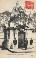 75008 PARIS #MK42828 MANIFESTATION DU 10 AOUT 1914 LA STATUE DE STRASBOURG - Statuen