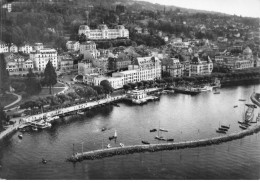 74 EVIAN LES BAINS #MK43278 LE PORT ET LES HOTELS VUE AERIENNE - Evian-les-Bains