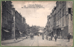 CPA Usée Mais Vue Rare - PUY DE DOME - CLERMONT FERRAND - RUE DE PARIS - Animation, Petit Attelage Commerces - Clermont Ferrand