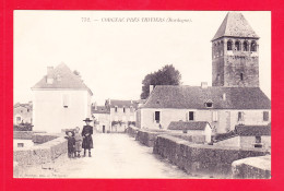 F-24-Corgnac Sur L'Isle-02A94  Corgnac Près Thiviers, Une Rue De La Ville, Vue Sur L'église, Cpa BE - Otros & Sin Clasificación