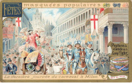CHROMO #CL31218 LIEBIG S588 FETES MASQUEES POPULAIRES CARNAVAL MILAN - Liebig