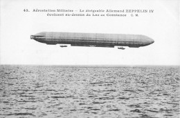 AVIATION #26339 AEROSTATION MILITAIRE DIRIGEABLE ALLEMAND ZEPPELIN IV EVOLUANT SUR LAC DE CONSTANCE - Luchtschepen