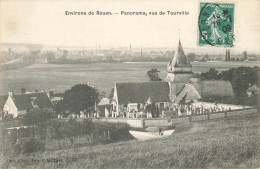 76 TOURVILLE #13834 PRES ROUEN PANORAMA VUE EGLISE ET CIMETIERE EDIT MAILLARD - Other & Unclassified