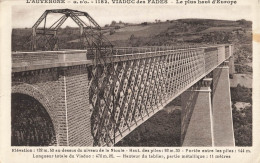 63 VIADUC DES FADES #11322 LE PLUS HAUT D EUROPE N°1182 - Autres & Non Classés