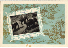 VIETNAM #MK44250 BONNE ANNEE SOUVENIR ELEPHANTS A SYSTEME - Vietnam