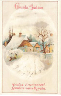 CHROMO #CL40353 CHOCOLAT POULAIN PAYSAGE D HIVER NEIGE - Poulain