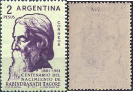 726679 MNH ARGENTINA 1961 CENTENARIO DEL NACIMIENTO DE RABINDRANATH TOGORE - Nuevos